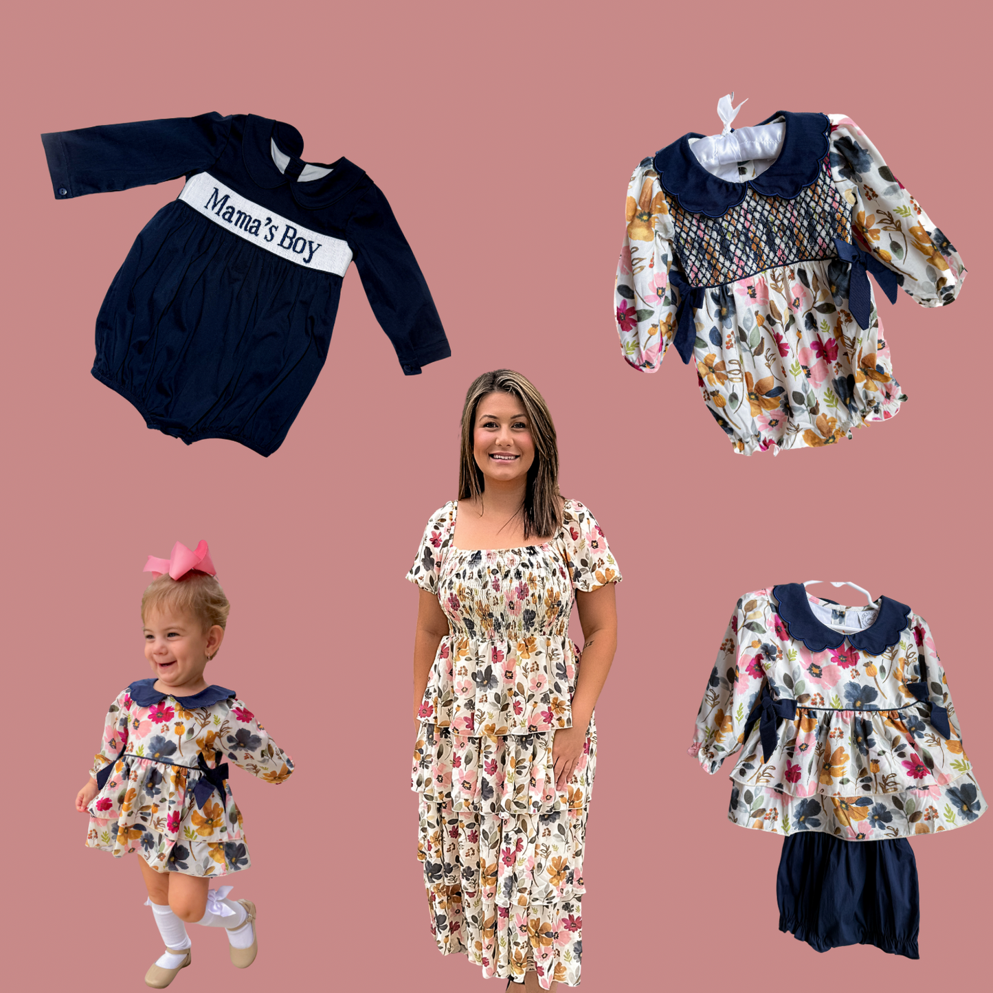 Falling Florals Girl Bubble