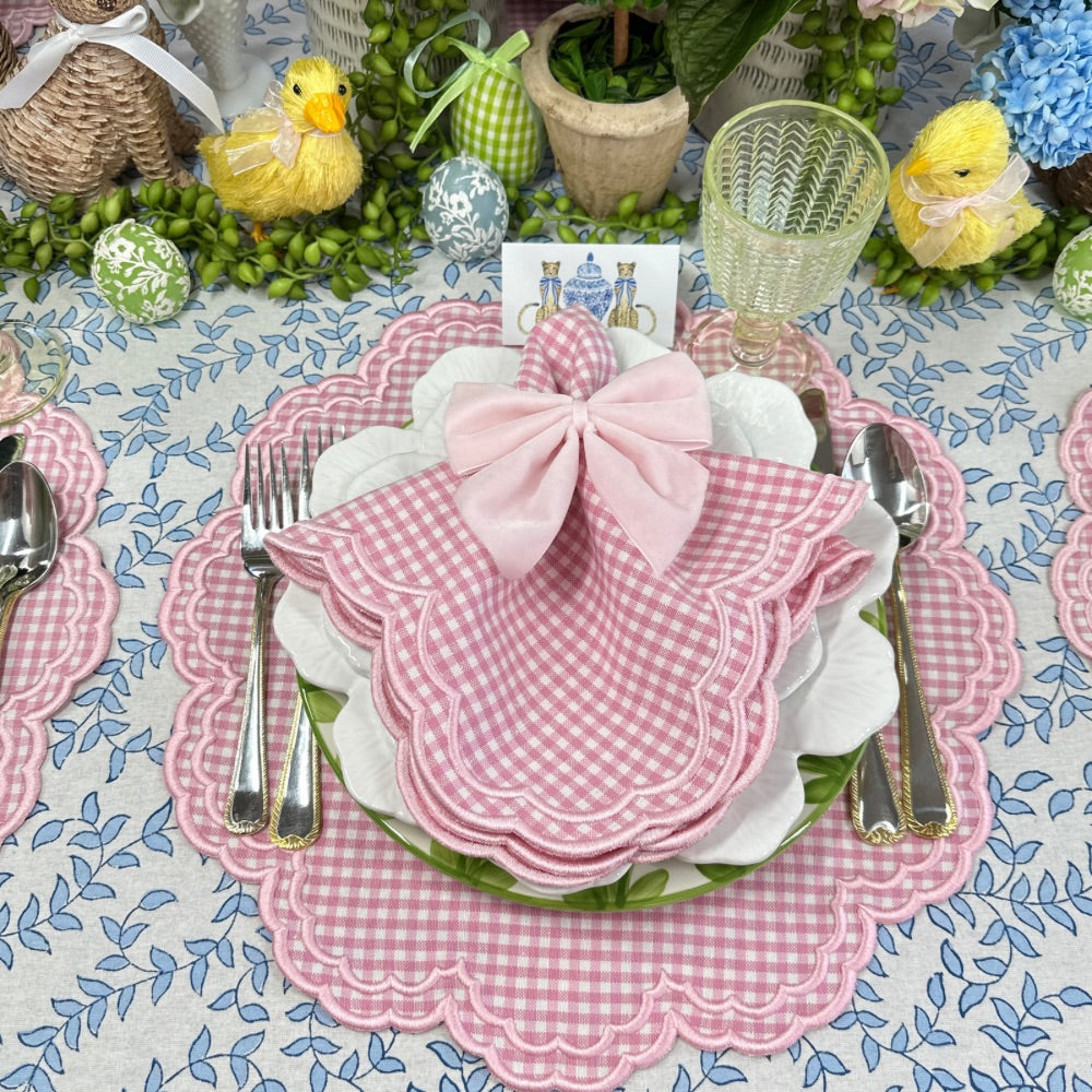 Cheetah with Blue Bow - Place Cards