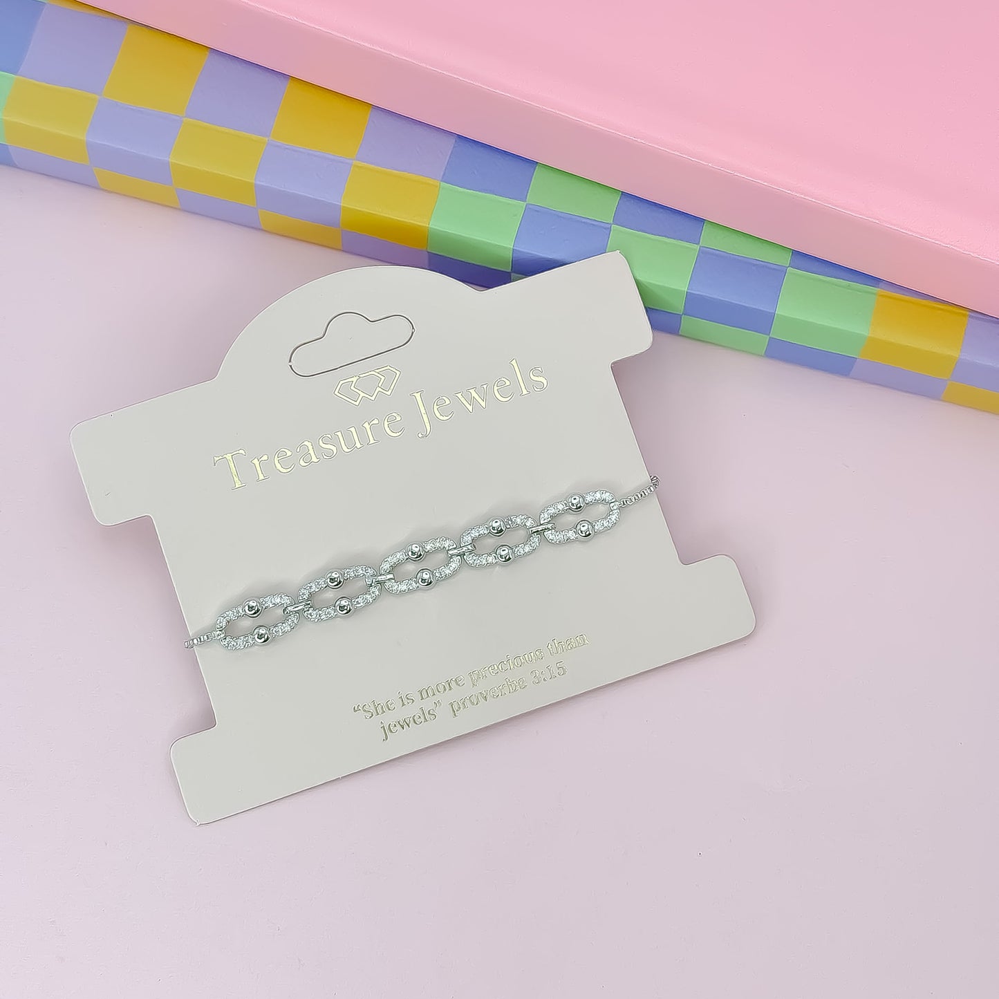Sparkle Link Silver Bracelet