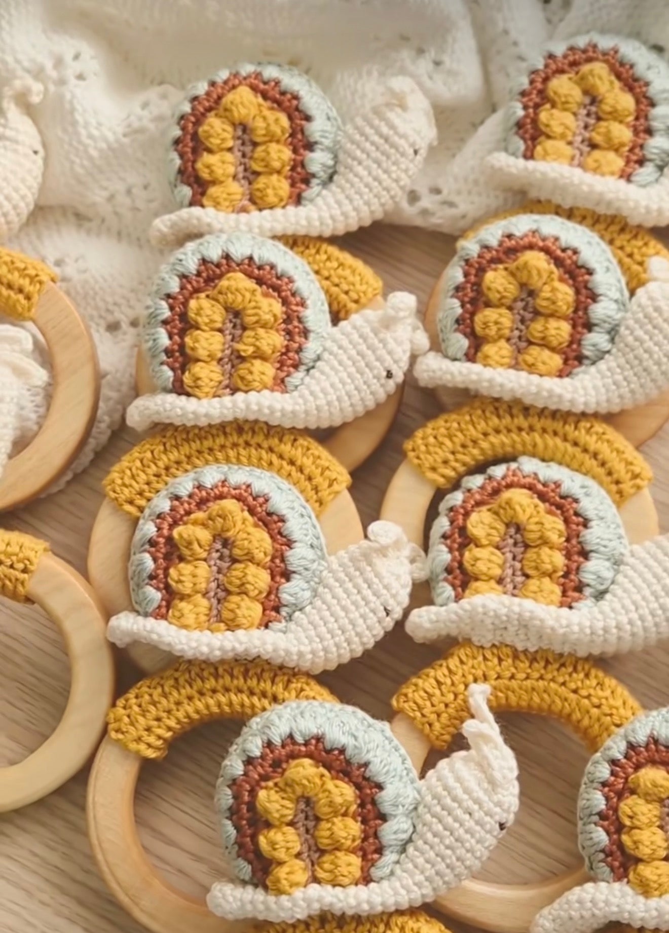 Snail - Nature Inspired Gender Neutral Rattle