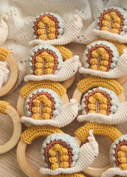 Snail - Nature Inspired Gender Neutral Rattle