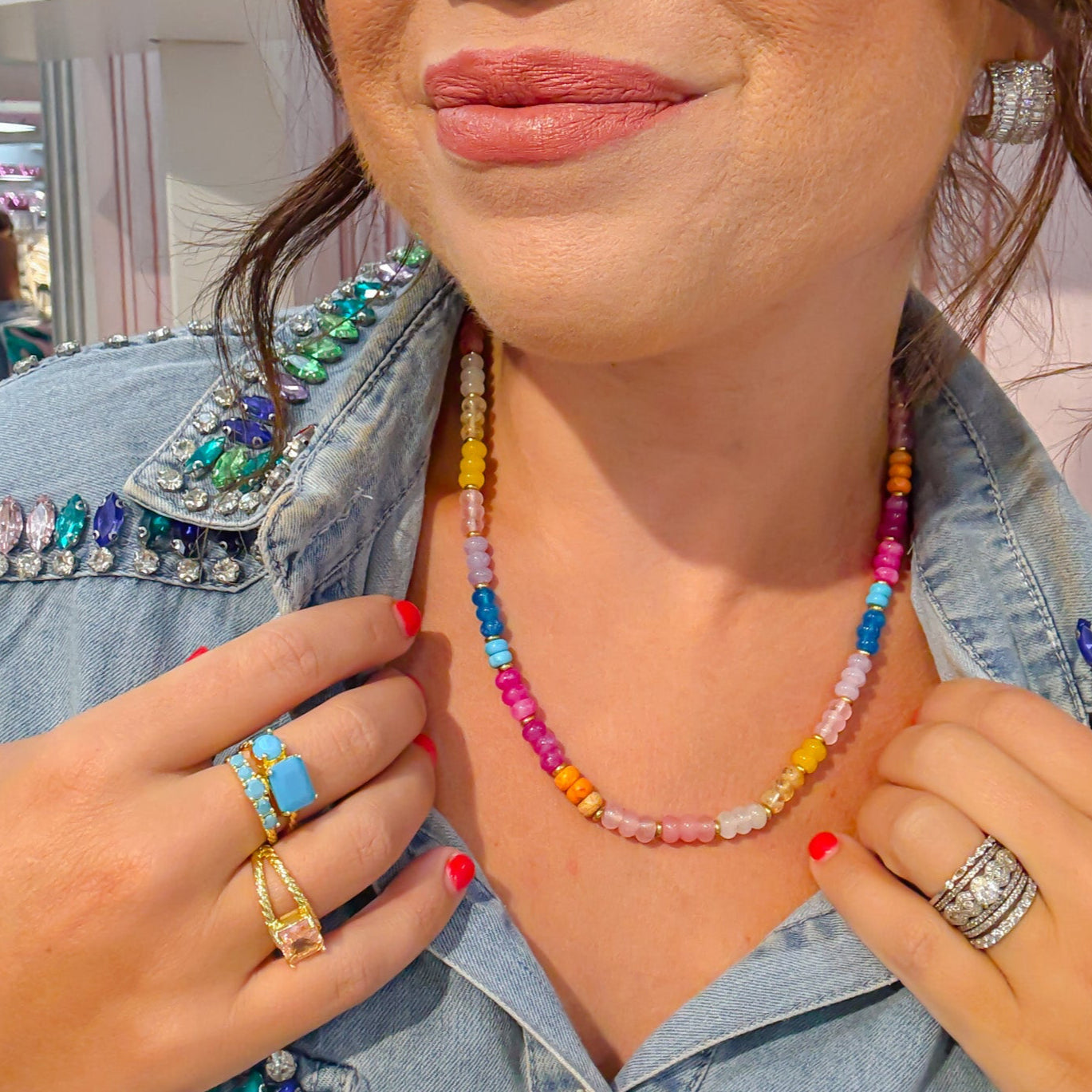 Rainbow Sugar Gemstone