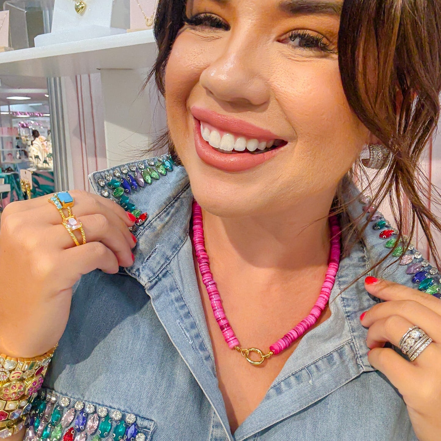 Bubble Pop Gemstone Necklace