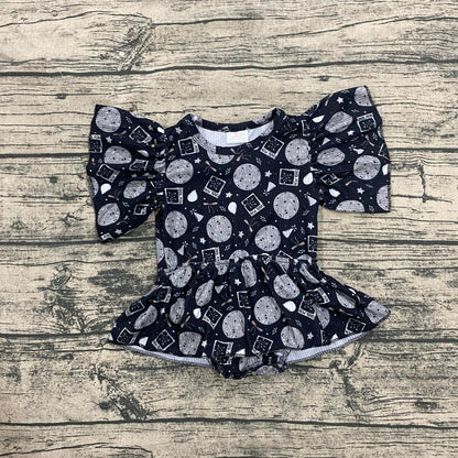 New year party ribbed skirted romper