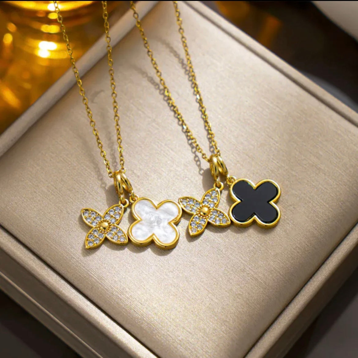 Clover Flower Necklace - Love. Luck. Hope & Faith