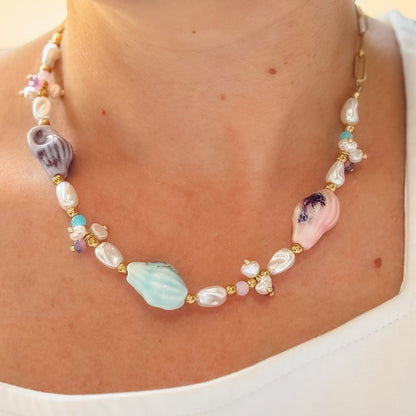Pastel Paradise Beaded Necklace