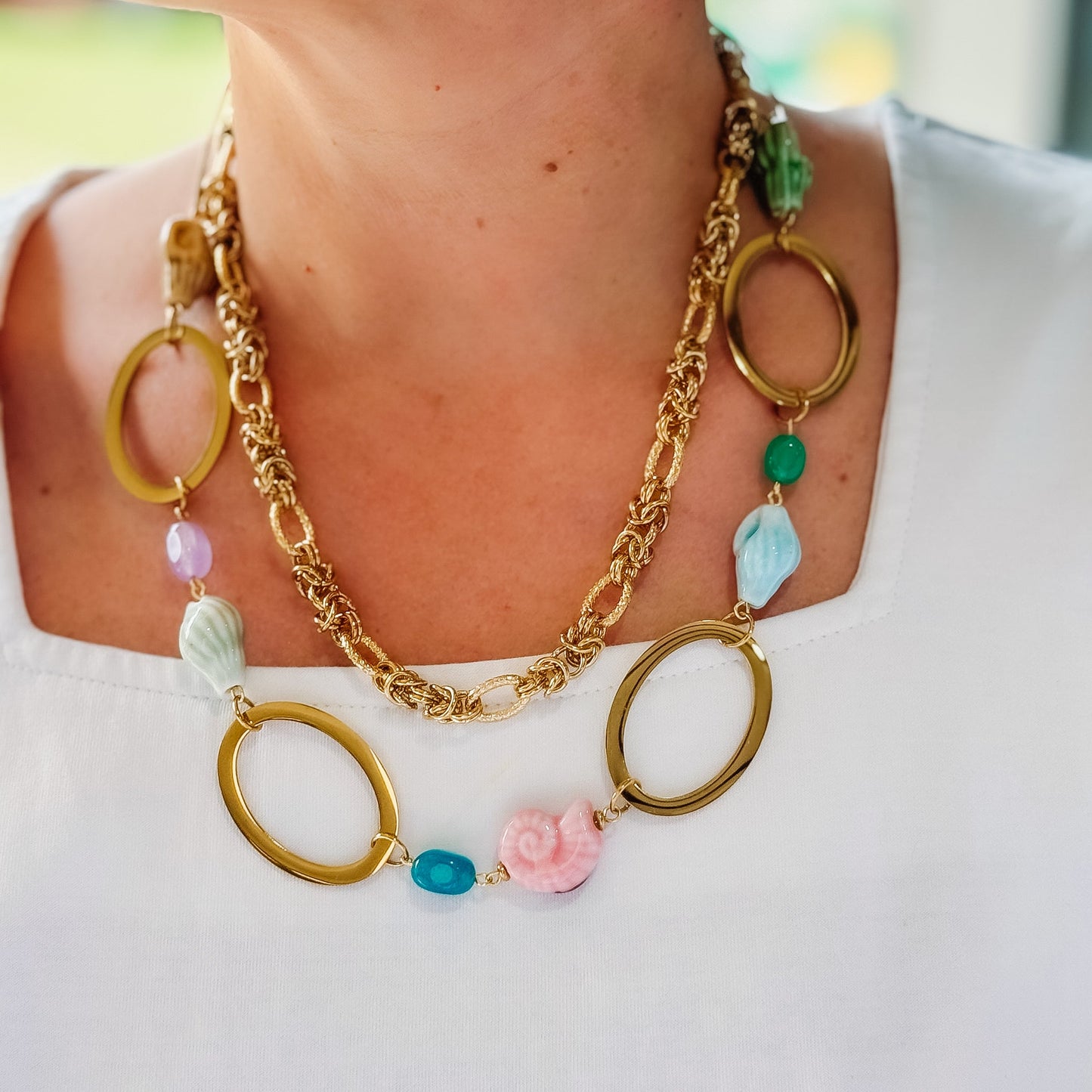 Looking for Shells Layered Necklace