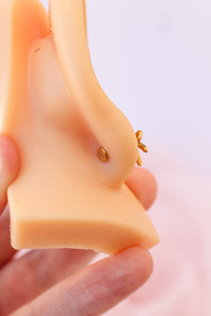 Bow Flat Back Stud