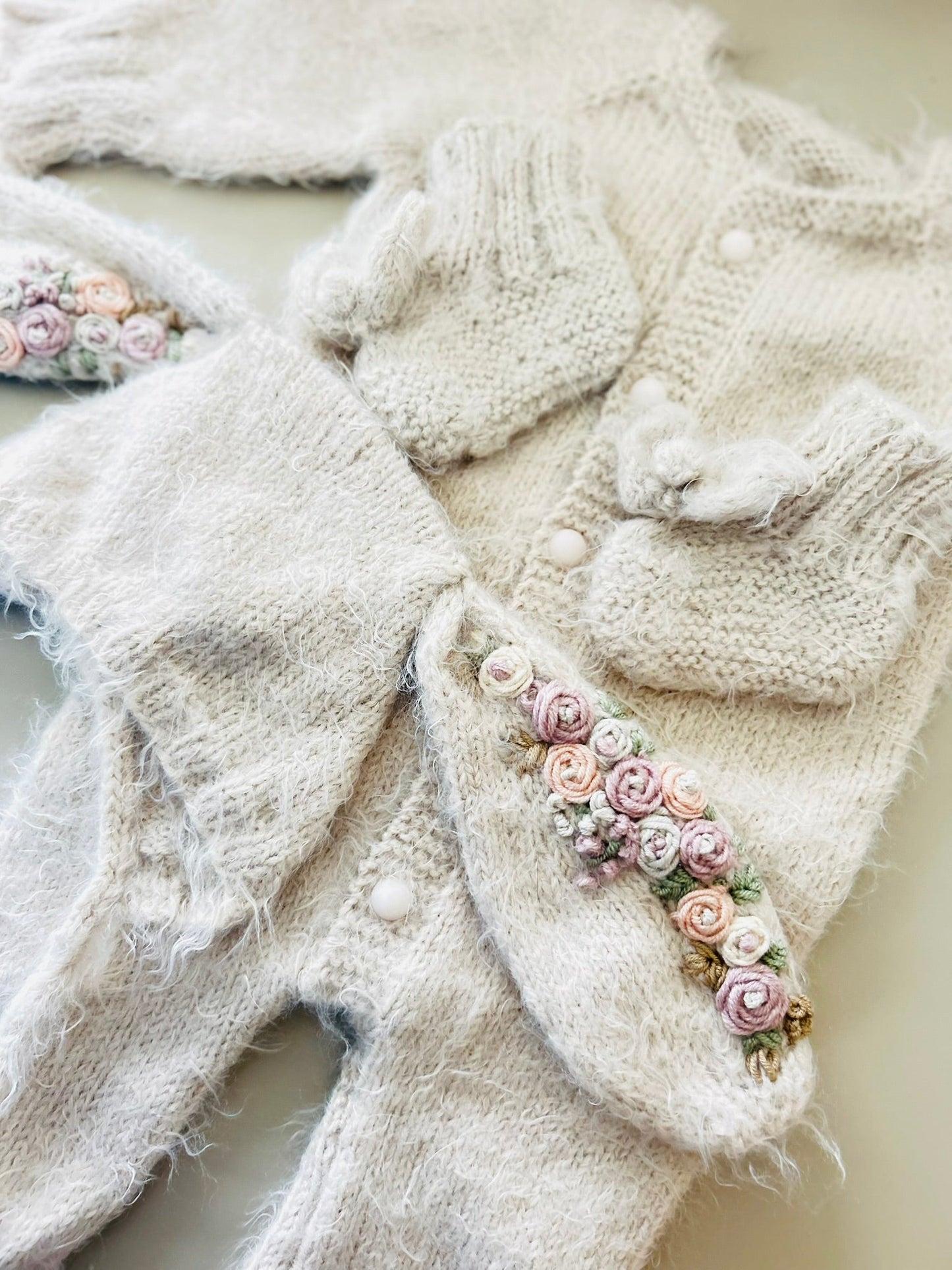 Baby Soft Clothing Set, Soft Baby Romper Set, Baby First Photo Shooting Props, 3 Pc Set