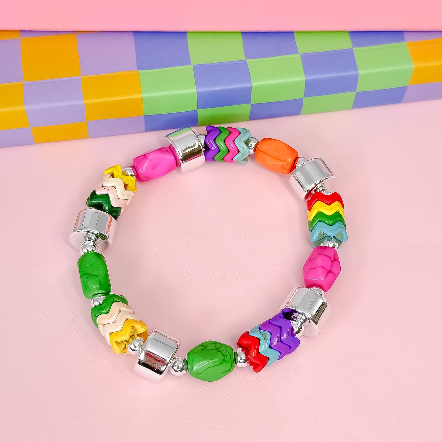 Color Party Silver Bracelet