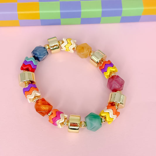 Electric Chic Gold Bracelet
