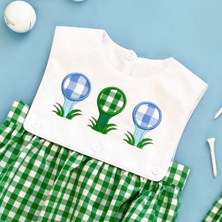 Baby Boy First Birthday Golf Outfit | Hole-In-One Reversible Golf Bubble