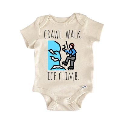 Ice Climber Climbing Newborn Baby Onesie® Bodysuit