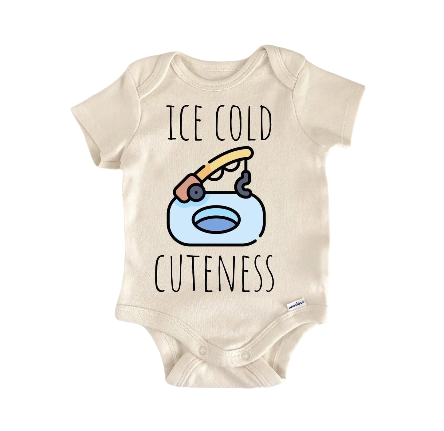 Ice Fishing Newborn Baby Onesie® Bodysuit