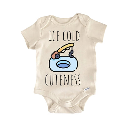 Ice Fishing Newborn Baby Onesie® Bodysuit