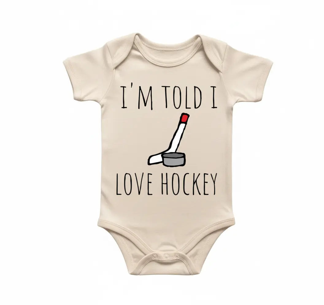 Ice Hockey Newborn Gift Baby Onesie® Bodysuit