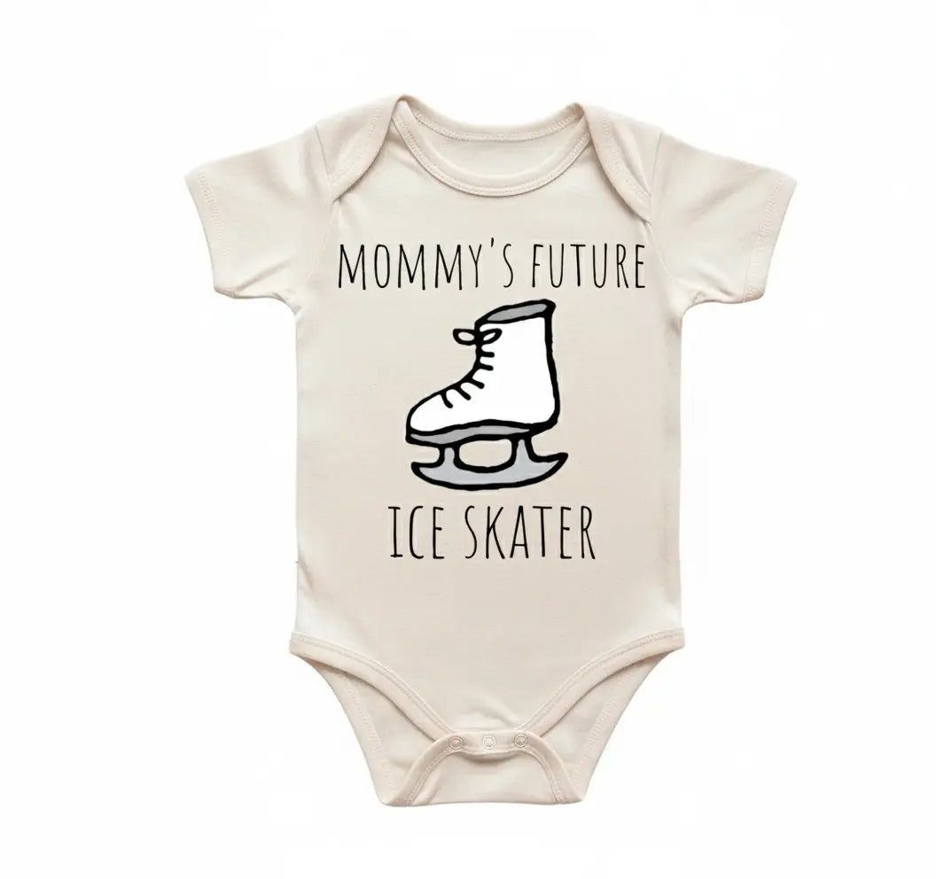 Ice Skater Newborn Baby Onesie® Bodysuit