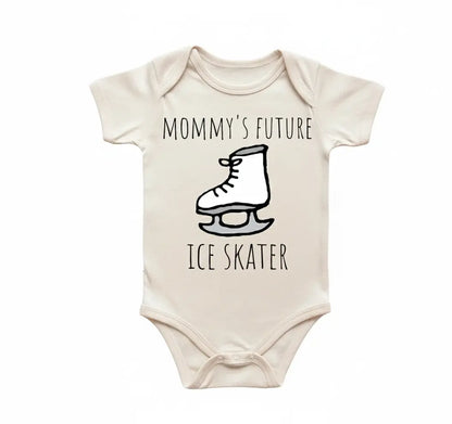 Ice Skater Newborn Baby Onesie® Bodysuit