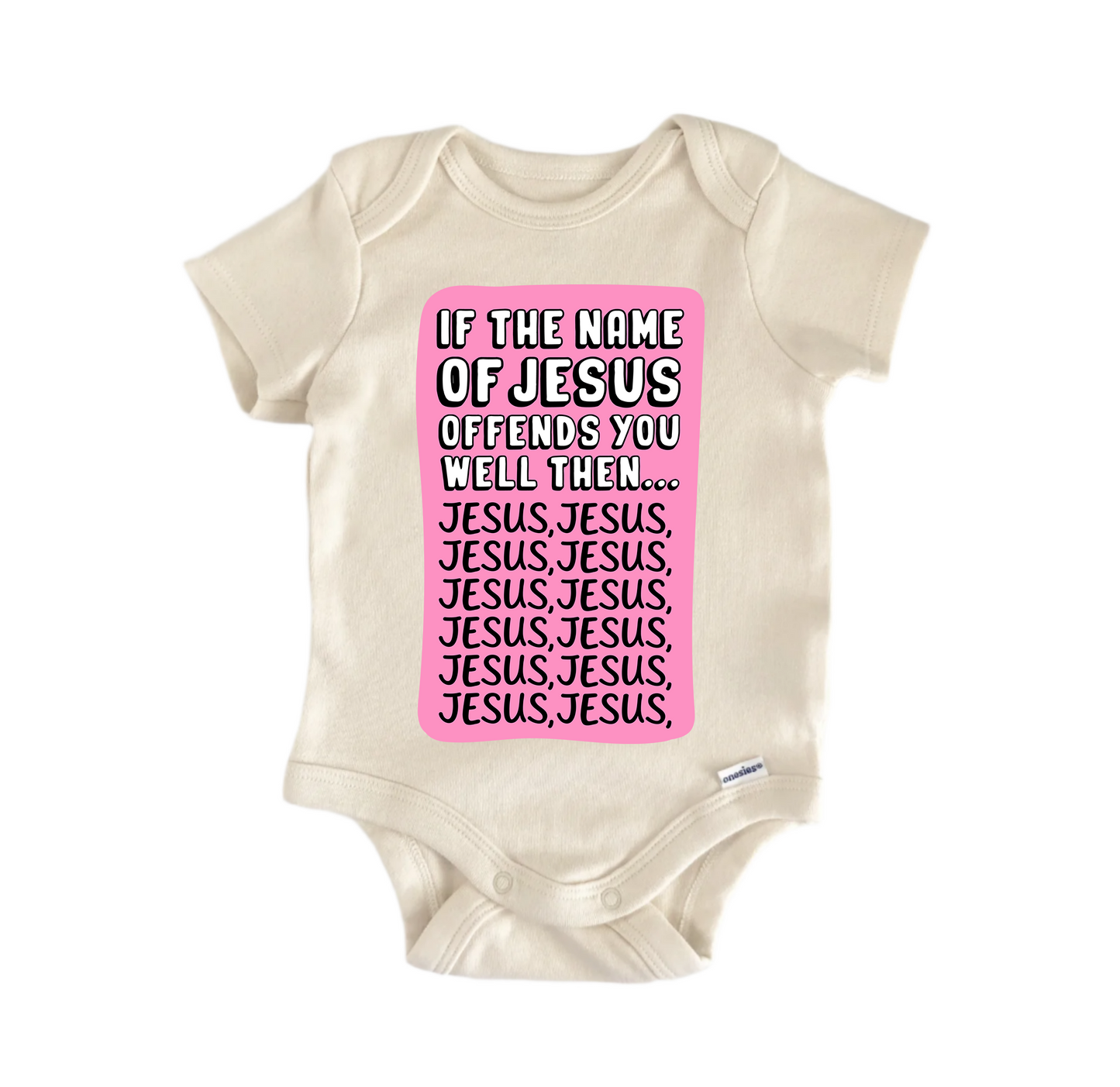 If Name Jesus Religious Newborn Baby Onesie® Bodysuit