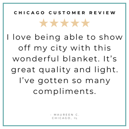 Chicago Newborn Gift Set: Muslin Swaddle & Bib | Organic Cotton