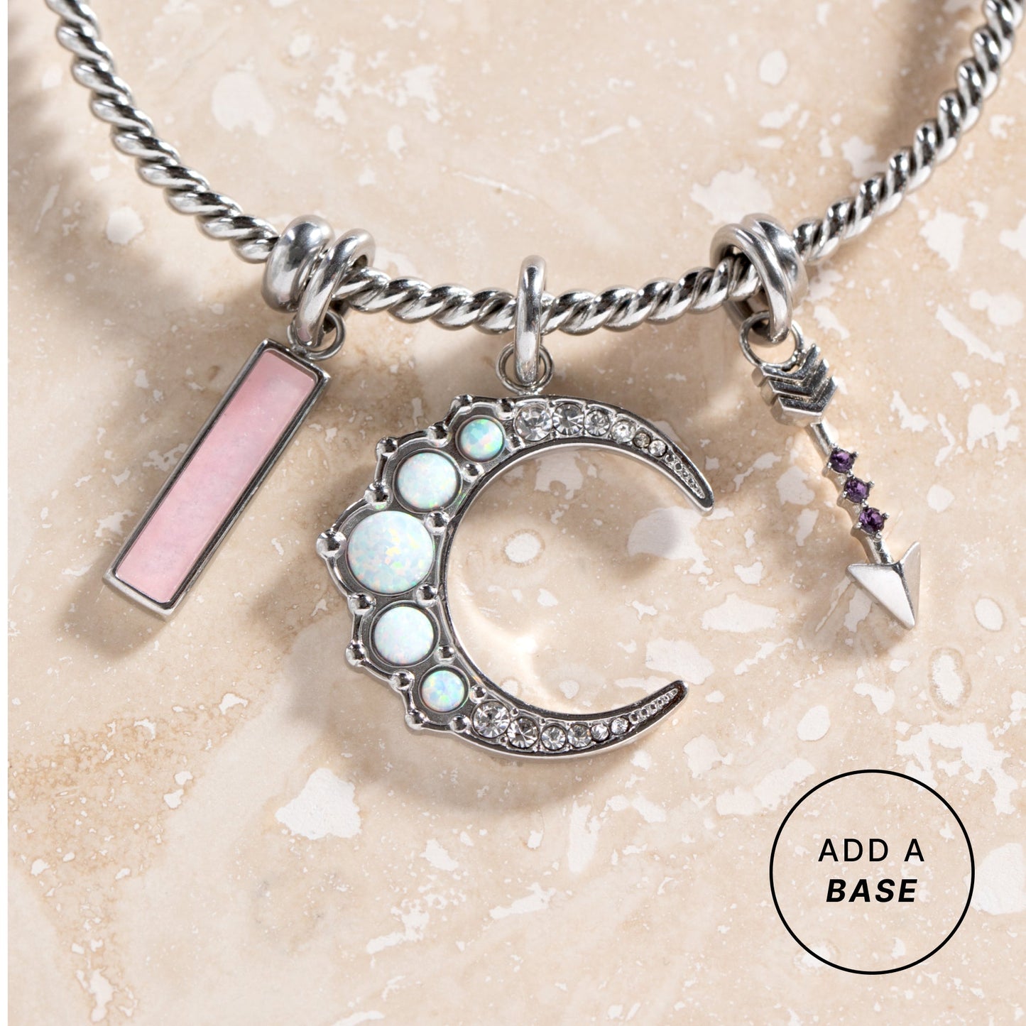 Opal Moon Interchangeable Charm