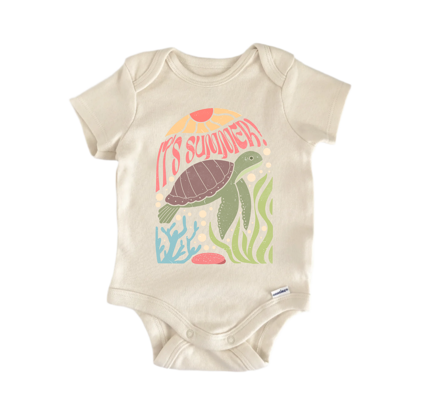 It's Summer Boho Beach Newborn Baby Onesie® Bodysuit