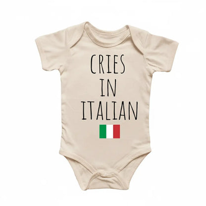 Italian Italy Crys Newborn Baby Onesie® Bodysuit