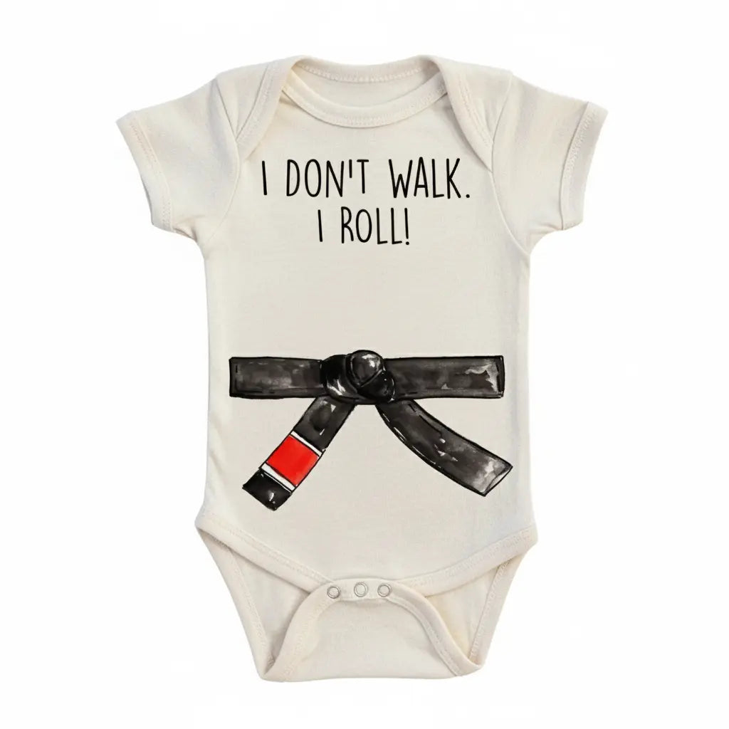 Jiu Jitsu I Roll Newborn Baby Onesie® Bodysuit GS1