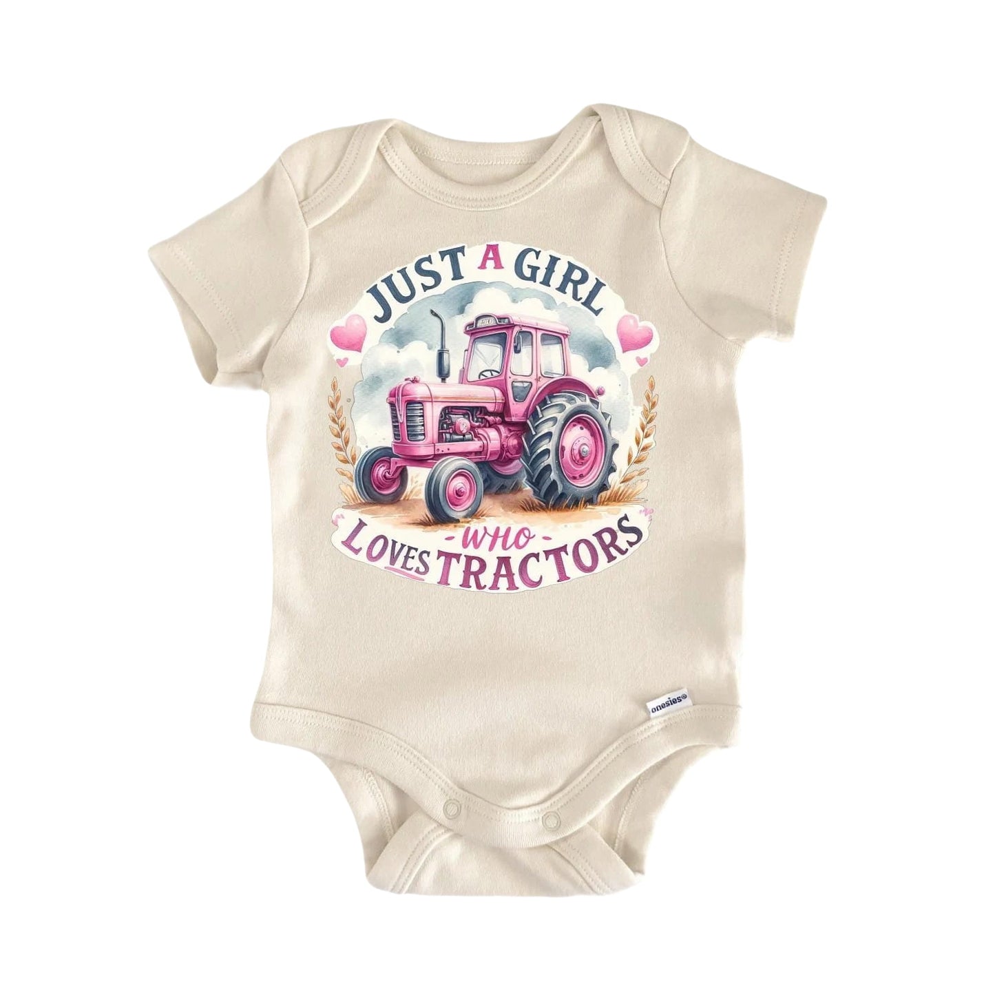 Just Tractor Farm Newborn Baby Onesie® Bodysuit