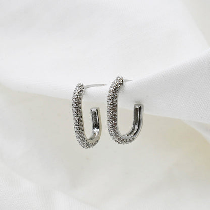 Klarissa Silver Hoop