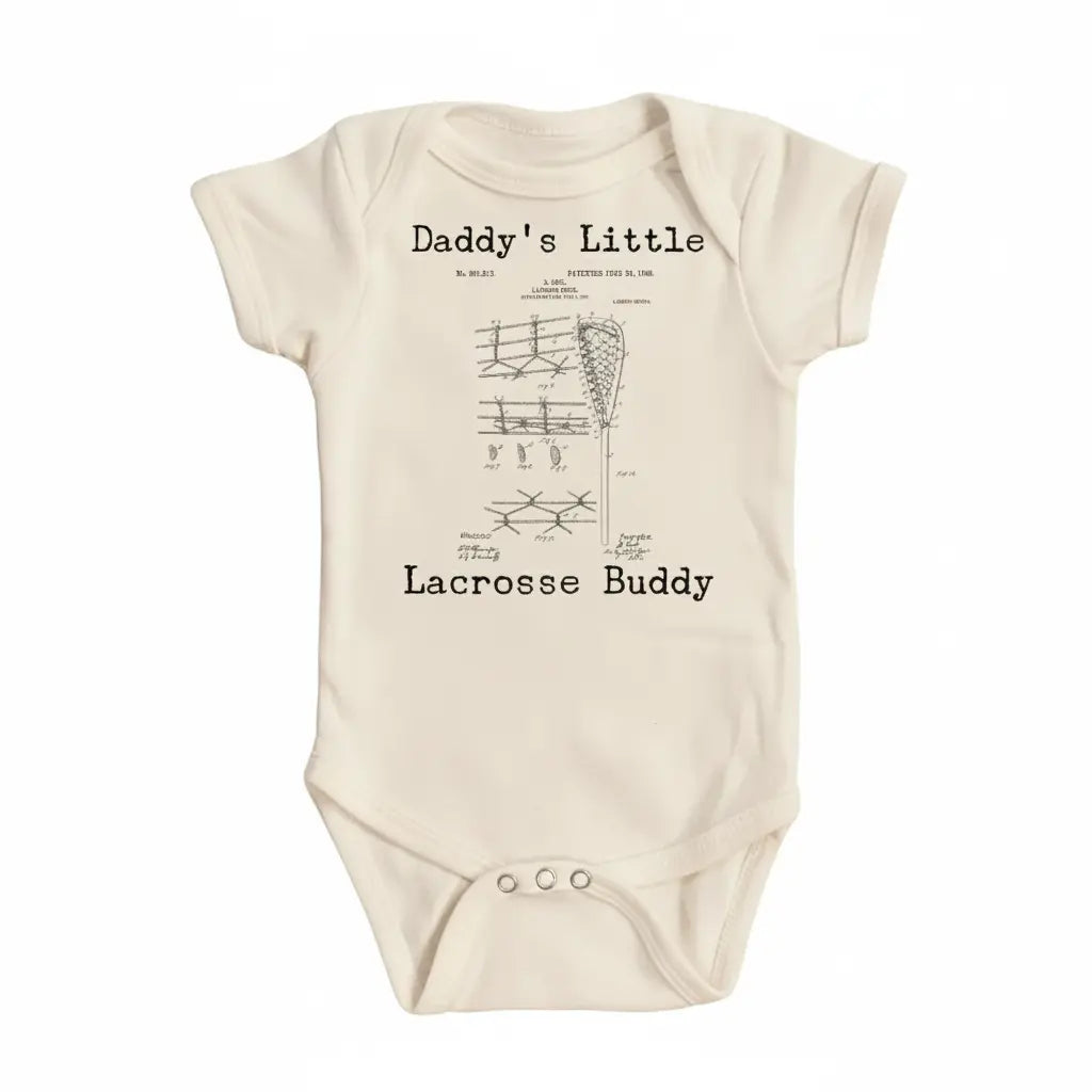 Lacrosse Patent Newborn Baby Onesie® Bodysuit