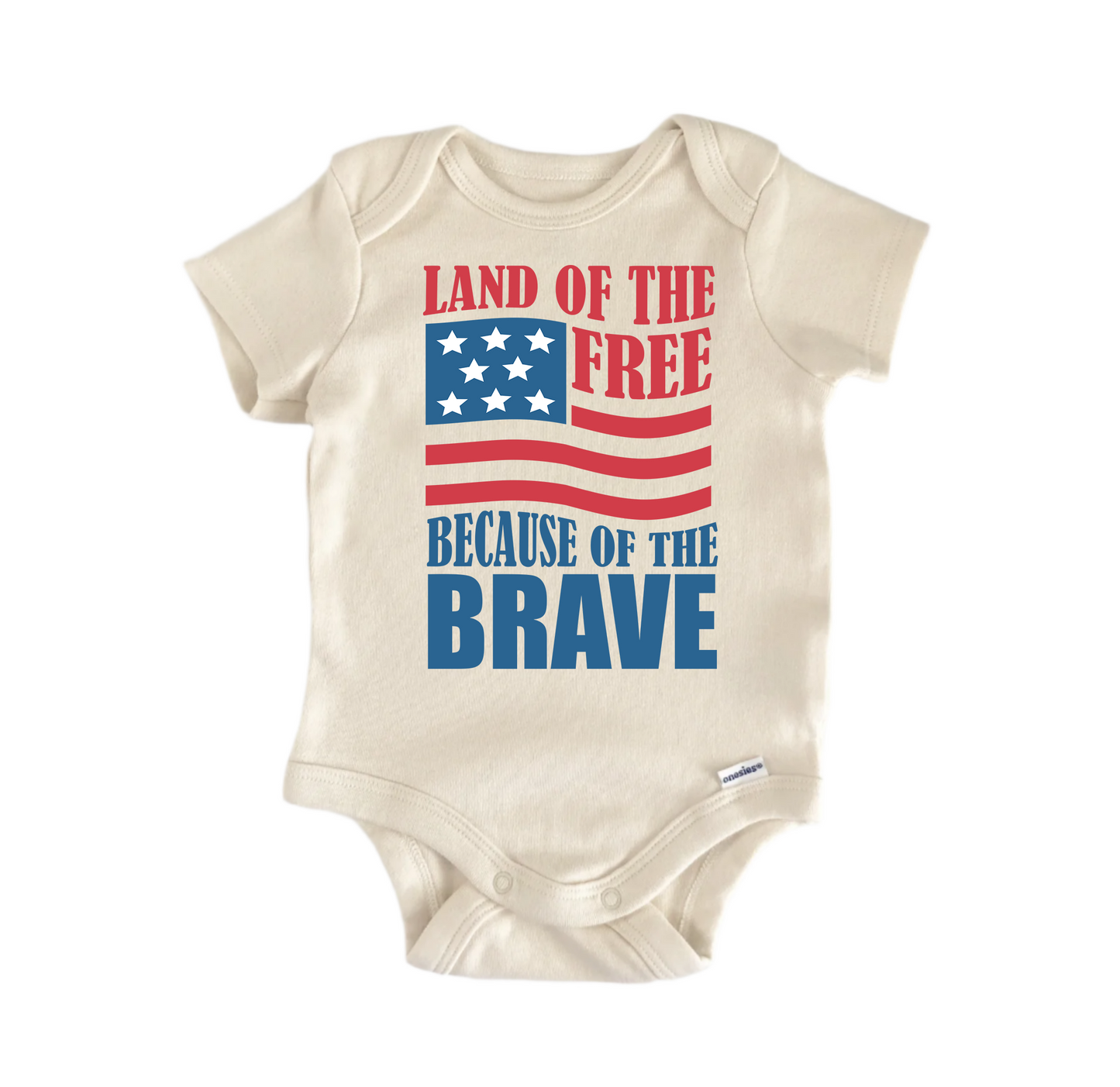 Land Free July 4Th Newborn Baby Onesie® Bodysuit