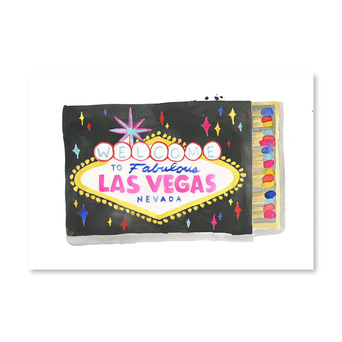 Las Vegas Matchbook Art Print