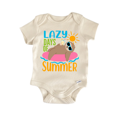 Lazy Days Summer Berach Newborn Baby Onesie® Bodysuit