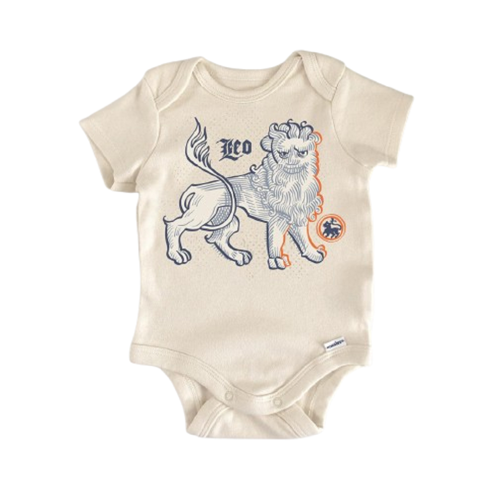 Leo Zodiac Constellation Newborn Baby Onesie® Bodysuit
