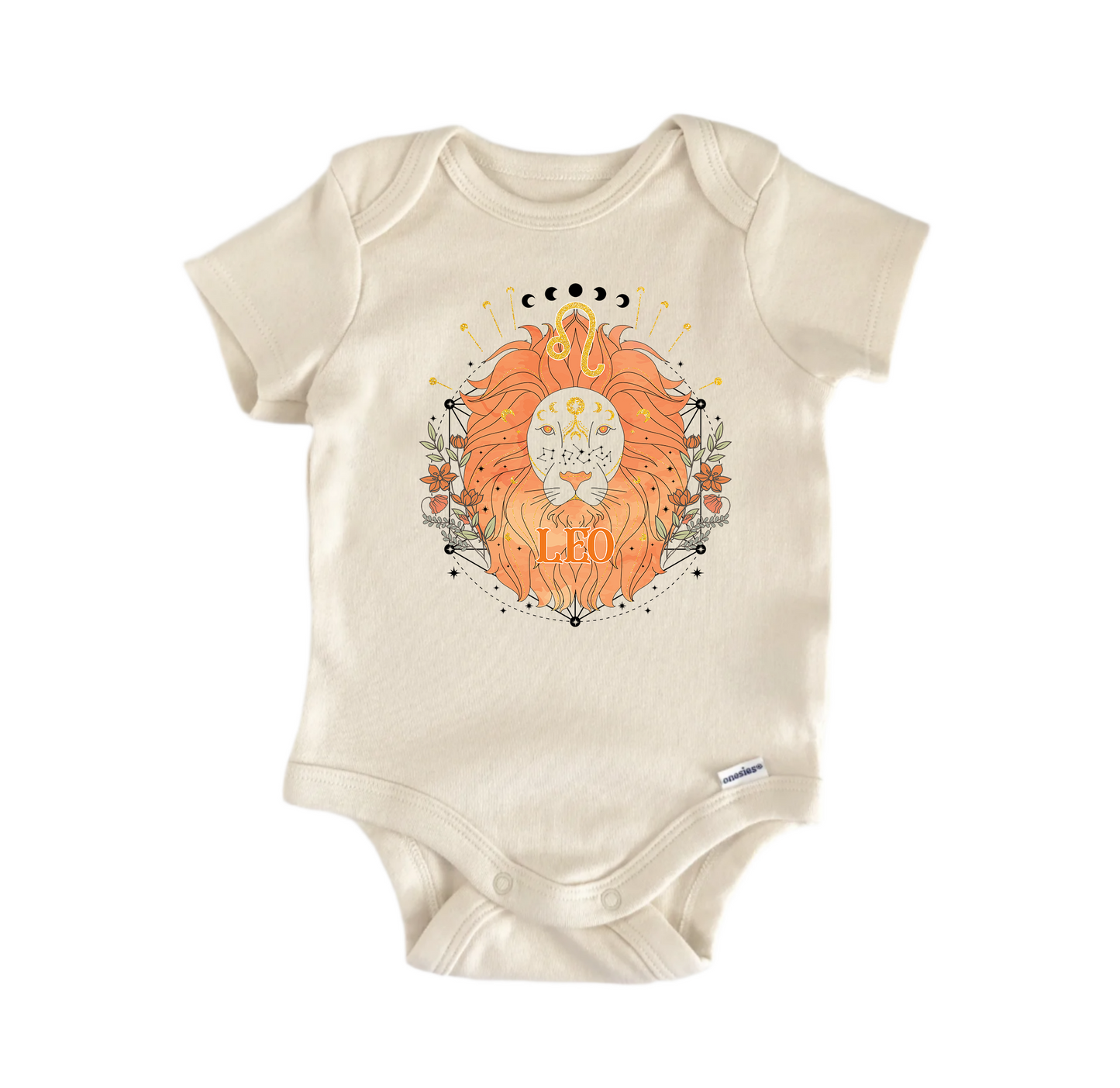 Leo Zodiac Newborn Baby Onesie® Bodysuit