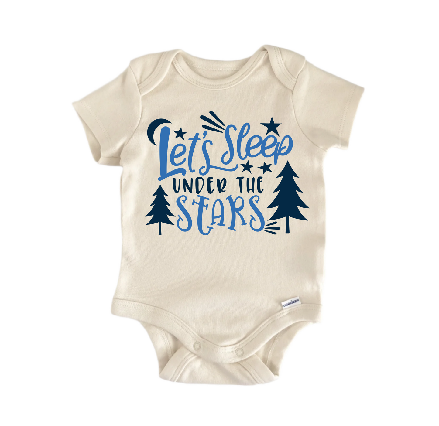 Lets Sleep Under Stars Newborn Baby Onesie® Bodysuit