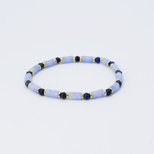 Light Blue Natural Stone Bracelet