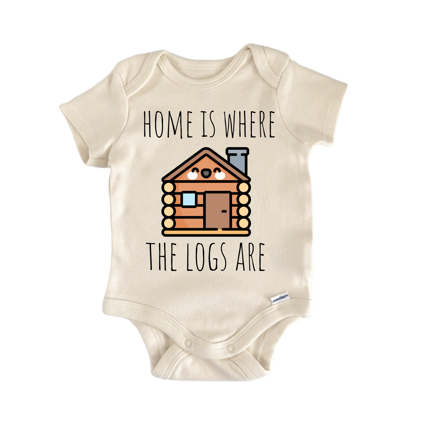 Log Cabin Lumberjack Newborn Baby Onesie® Bodysuit