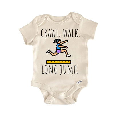 Long Jump Track Field Newborn Baby Onesie® Bodysuit