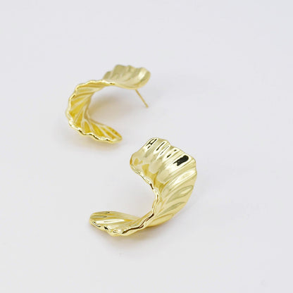 Luxe Leaf Foil Earrings
