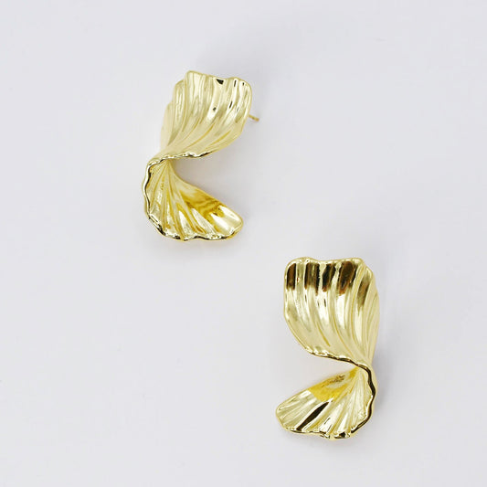 Luxe Leaf Foil Earrings