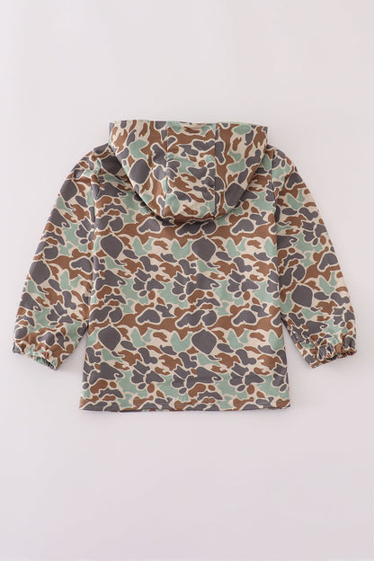 Camouflage duck embroidery hoodie