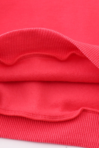 Red MAMA&MINI applique fleece mom&me sweatshirt