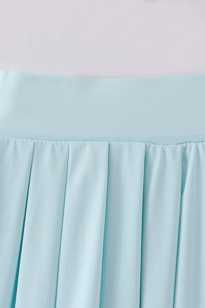 Blue Pleats active skorts
