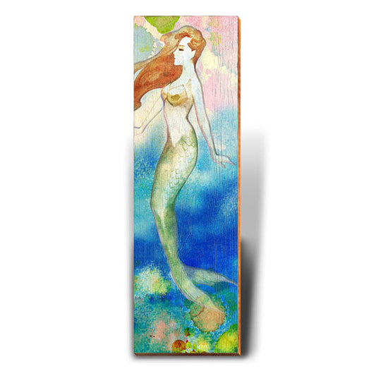 Mermaid Dreams | Wall Art Print on Real Wood
