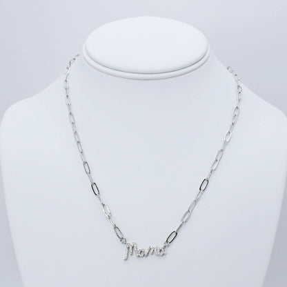 Mama Necklace Silver F29