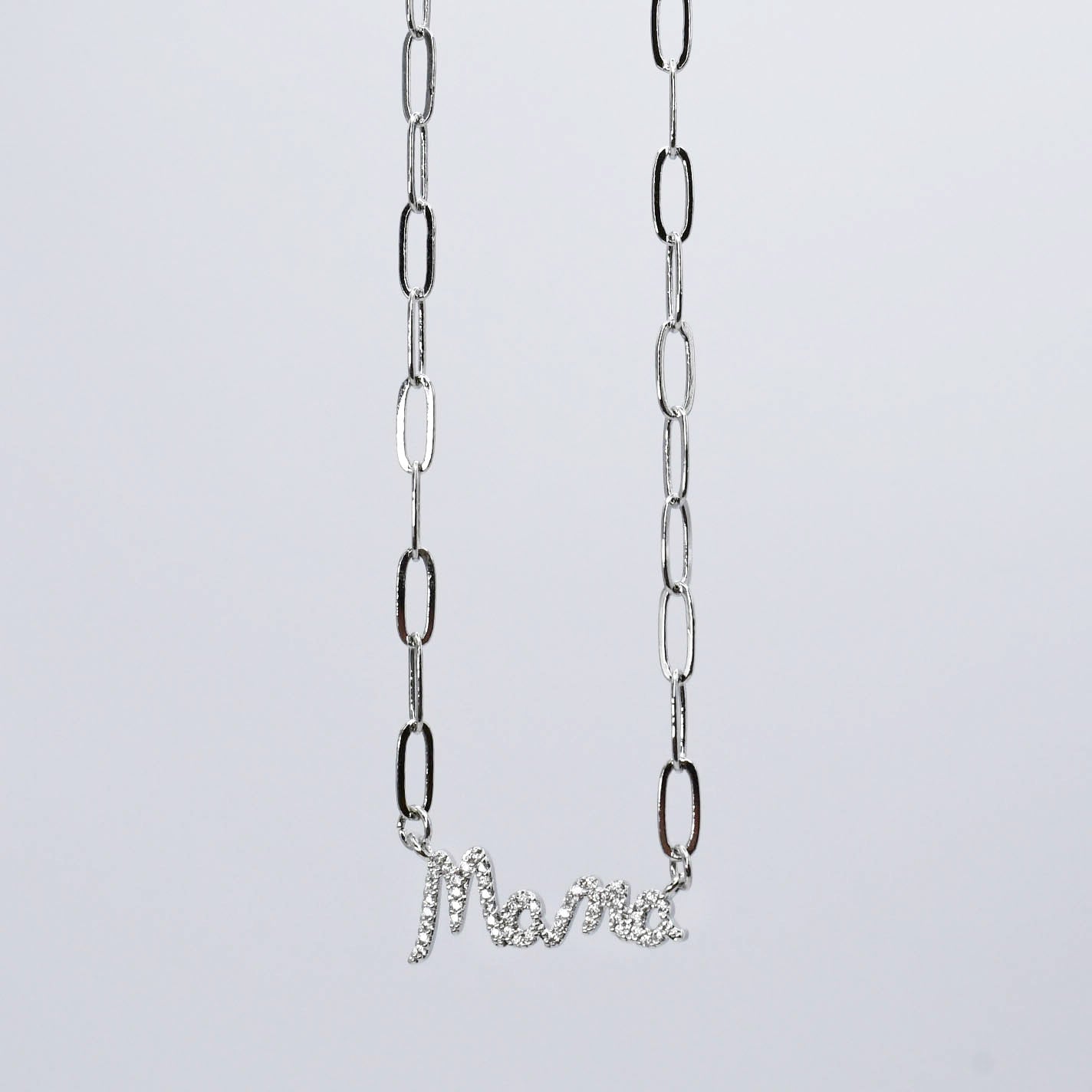 Mama Necklace Silver F29