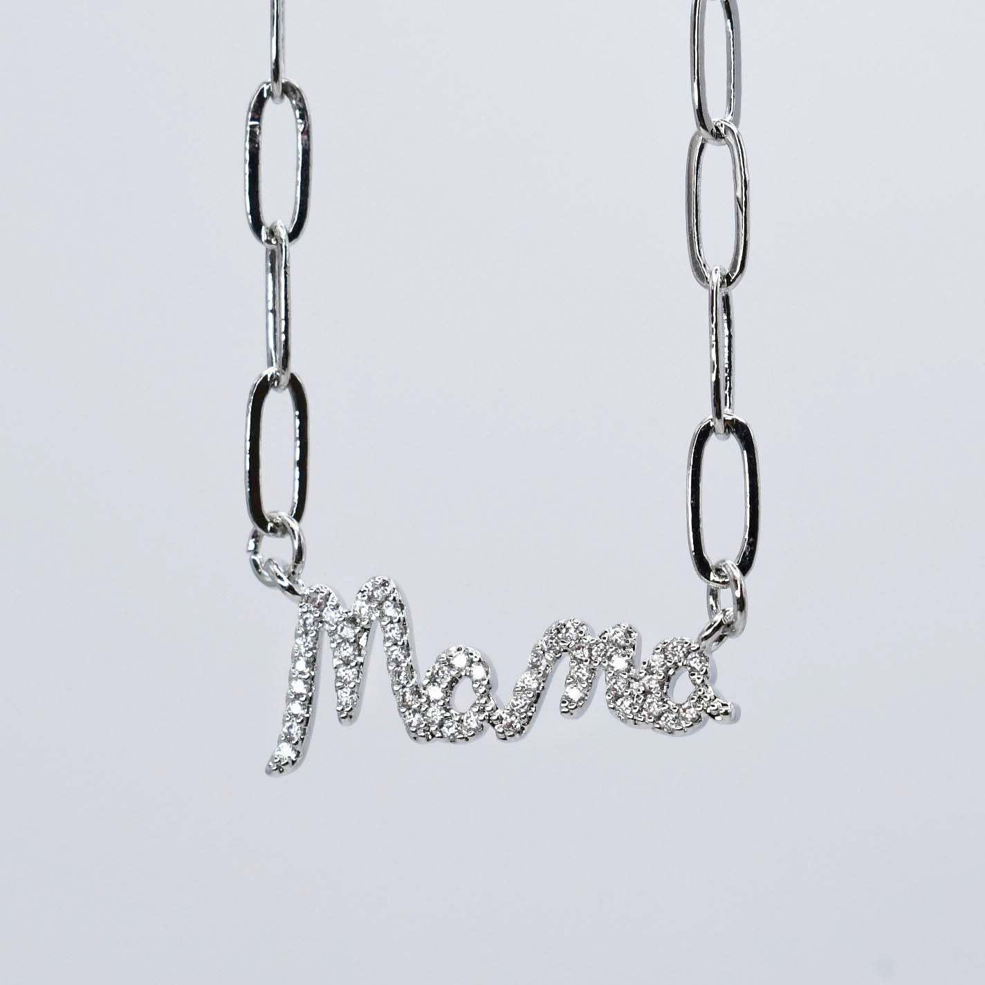 Mama Necklace Silver F29