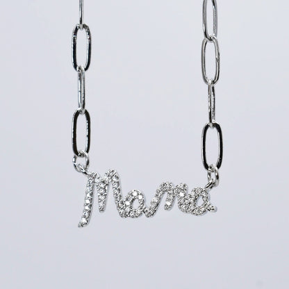 Mama Necklace Silver F29